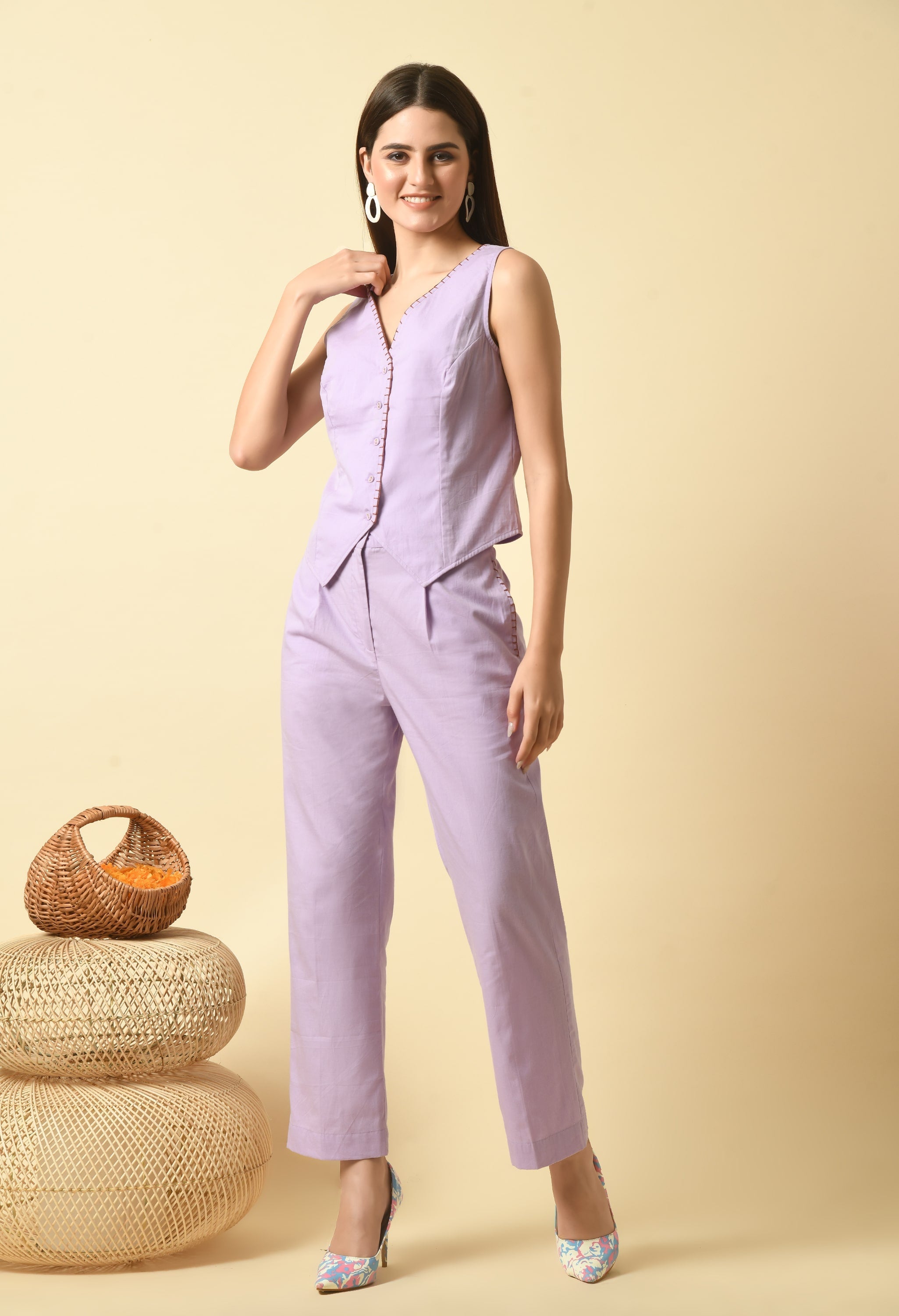 lavender-cotton-vest-co-ord-set